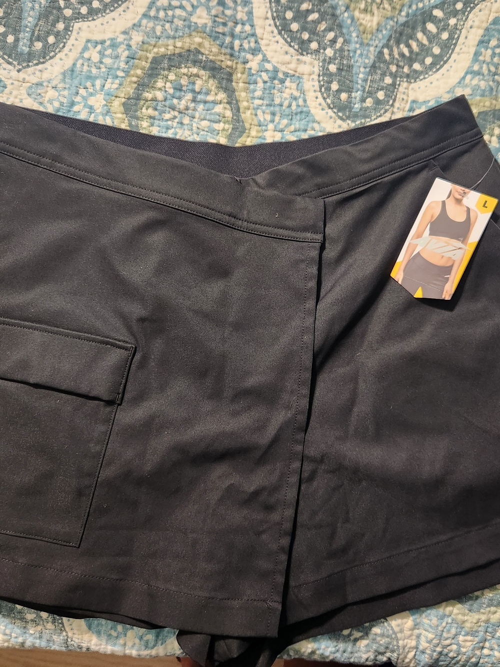 Avia Black Women's Athletic Skort with Side Pocket